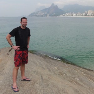 At Ipanema Beach in Rio de Janeiro, Brazil