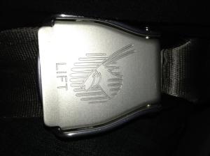 Qatar Airways seatbelt