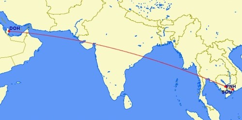 Vietnam:  DOH-SGN-PNH-DOH